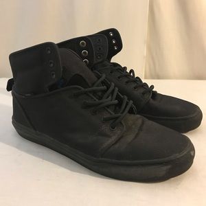 black high top vans shoes